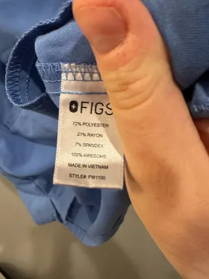 FIGS Casma Three-Pocket Scrub Top Ceil Blue thumbnail 10