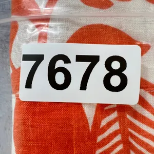 Boden Notch Neck Shift Dress 100% Linen Orange/White Tropical Floral Print‎ thumbnail 11