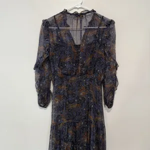 Veronica Beard Sabina Silk Boho Floral Maxi‎ Dress thumbnail 7
