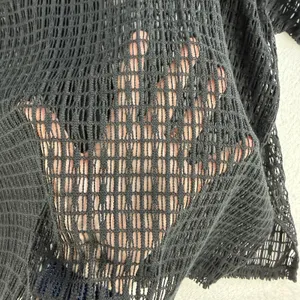 Vintage Keren‎ Hart L Large Sheer Mesh Open Knit Cardigan Artsy Lagenlook Unique thumbnail 10