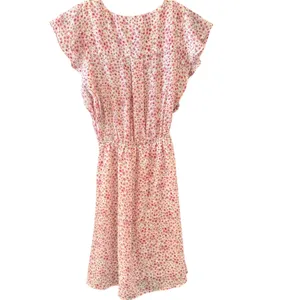 Monteau Womens XS Pink Floral Ruched Flutter Mini Dress Kentucky Derby‎ Feminine thumbnail 2