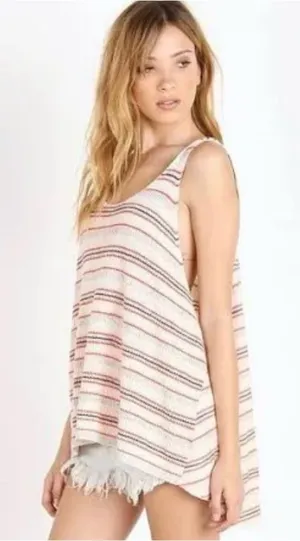 Free People Striped Sailor Sweater Tank Top - Size Medium (EUC) thumbnail 1