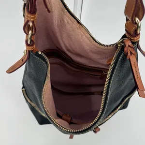 Dooney & Bourke Dillen Pocket Sac Shoulder Bag Black British Tan thumbnail 4