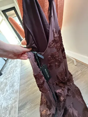 NWT Formal Brown Maxi Dress thumbnail 5