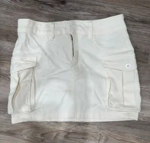 White Cargo Mini Skirt thumbnail 1