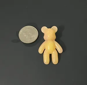 Crocs Yellow Glitter Teddy Bear Jibbitz Charm thumbnail 2
