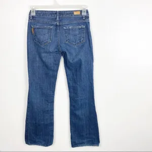 PAIGE Hollywood Hills Distressed Mid Rise Jeans 25 Neutral Casual Concert thumbnail 2