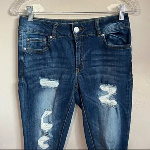 Refuge Distressed Skinny‎ Denim Jeans thumbnail 3