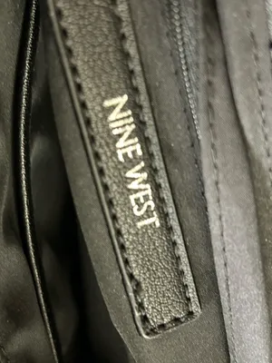 Nine West Black Pebbled Satchel Shoulder Bag Removable Crossbody Strap thumbnail 13