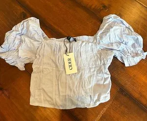 NWT Cider Puff Sleeve Shirt thumbnail 1