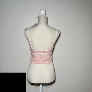 Free People Intimately | Double Date Embroidered Mesh Crop Camisole thumbnail 7