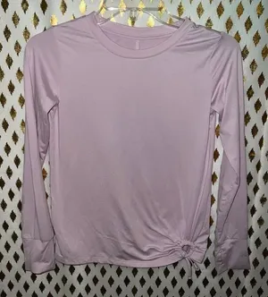 Athletic long sleeve shirt baby pink runway size M thumbnail 1