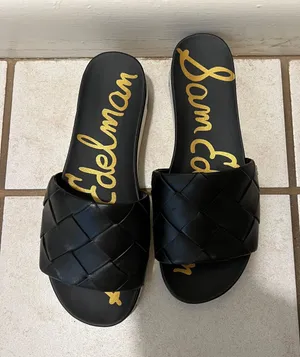 Sam Edelman Black Slip On Sandals thumbnail 2