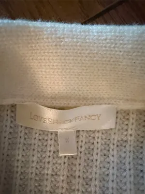 LoveShackFancy Avignon Crop Cashmere Blend Cardigan thumbnail 4