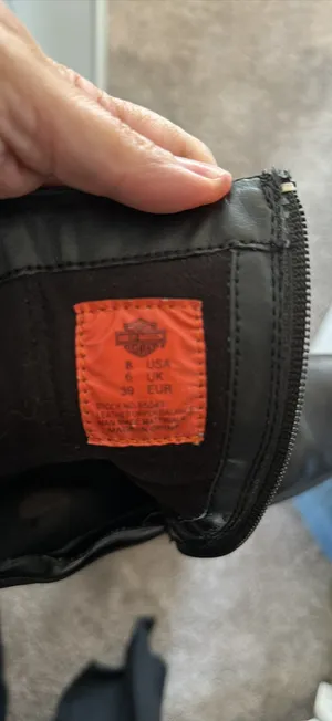 Harley-Davidson size 8 leather boots  thumbnail 3