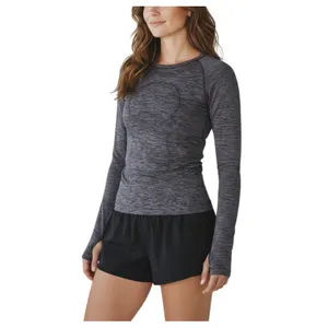 LULULEMON Swiftly Tech Long Sleeve Crew Top Sz 6 Burgundy Running Yoga Everyday thumbnail 2