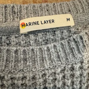 Marine Layer Gray Knit Comfy Casual Women's Cozy Sweater thumbnail 7