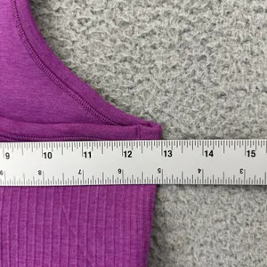 Lululemon Ebb to Street Cropped Racerback Tank Top Vivid Plum Athletic Women's 4 thumbnail 7