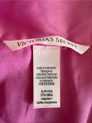 Victoria’s Secret Signature Satin Shine Long Pajama Set Pink Small NWT thumbnail 10