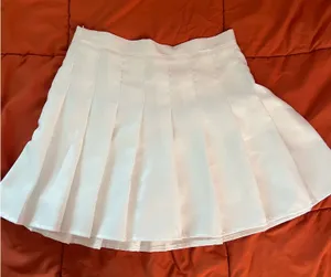 White Pleated Skort thumbnail 1