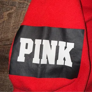 Victoria’s Secret PINK Jacket Women’s Size Large Red/Black/White thumbnail 9