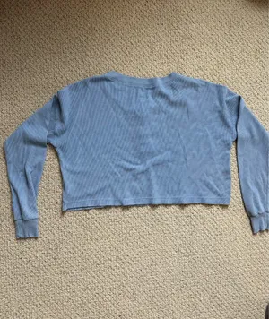 Aeropostale Top Crop Long Sleeve Blue thumbnail 2