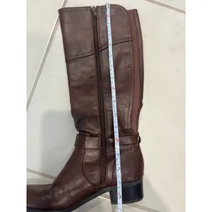 Tall Brown, ridging style gold buckle boots 7‎ thumbnail 8