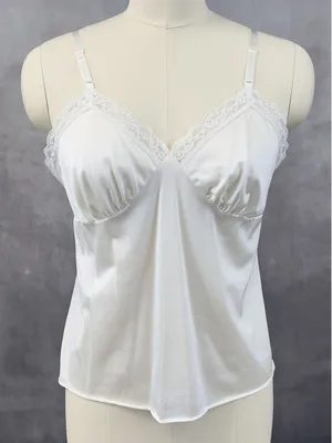 Vintage Deena Camisole Top Womens Size 38 Silky Coquette Balletcore‎ Fairy Girly thumbnail 1