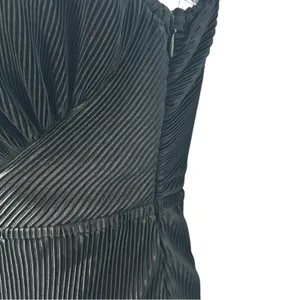 Hello Molly Black One Shoulder Cut Out Midi Dress Wedding Party Slit Bodycon thumbnail 12