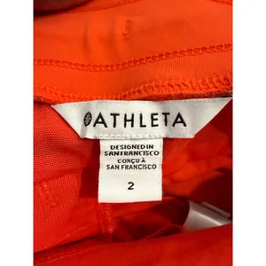 Athleta Trekkie North Jogger Orange Hiking Pants Womens 2 Zipper Pockets Stretch thumbnail 4
