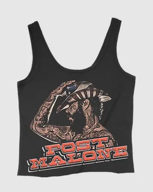Post Malone Tank Black Size M thumbnail 1