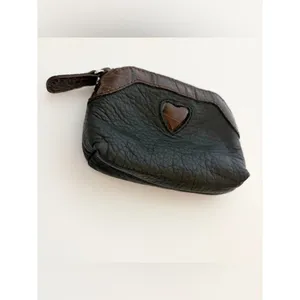 Brighton Leather Coin Pouch Set Heart Detail Croc Zip Small Wallets Mini Set thumbnail 5