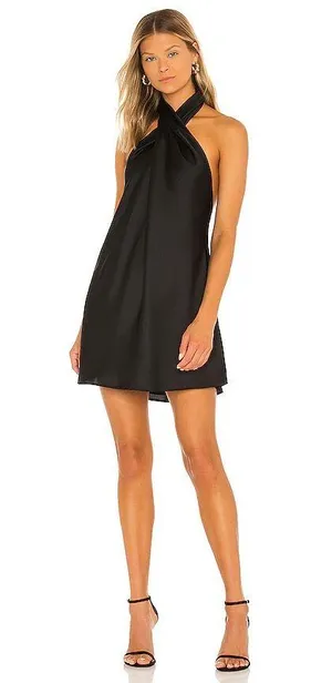 Topshop Black Halter Mini Dress thumbnail 2