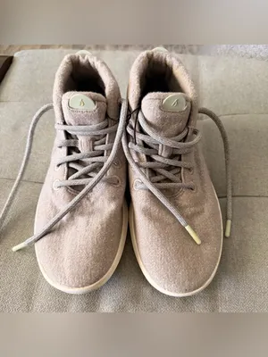 Allbirds Mizzle Merino Wool Runner-Up Ankle Sneaker Lace Light-Gray Size 10 thumbnail 4