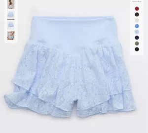 Aerie Lace Flowy Short in Eyelet Blue Size Small thumbnail 8