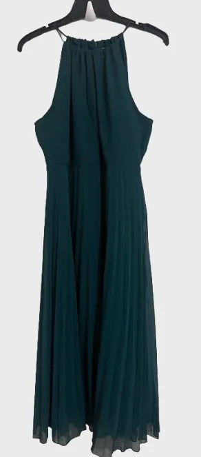 ASOS Sleeveless Teal Midi Dress - Elegant Halter Style thumbnail 1