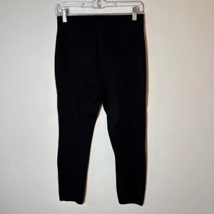 Zara Black Pants Rhinestone Trim High Rise Slim‎ Fit Casual Trousers Size Medium thumbnail 5