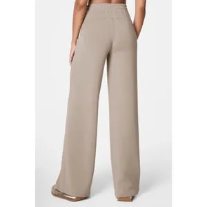 Spanx Air Essentials Wide Leg Pant Large Petite Ashwood (taupe) NWT $138 thumbnail 2