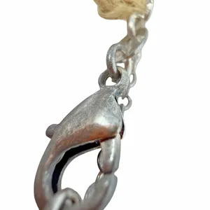 Bondhu Opalite Moon Pendant Necklace Silver Tone Crescent Charm Flaw thumbnail 8