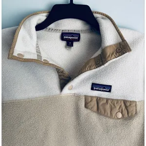 Patagonia Lightweight Synchilla Snap-T Pullover Woman's XS Cream Tan Fleece thumbnail 3