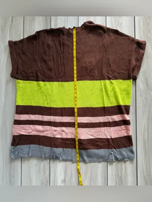 Umgee Lime Twist Open Front Oversized Cardigan Green Large NWT IN PACKAGE thumbnail 3