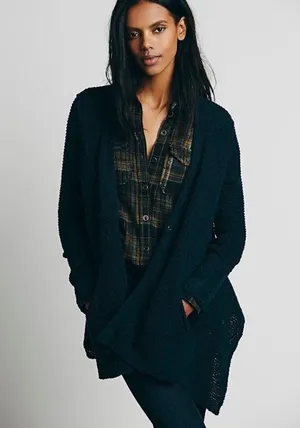 Shark Hem Cardigan thumbnail 1