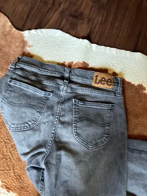 Lee faded black high rise flare jeans size 27 thumbnail 5