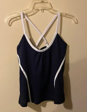 FILA Navy Blue Workout Top Small thumbnail 1