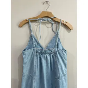 Universal Threads Chambray Denim Maxi Dress Cotton‎ Minimalist XS thumbnail 6