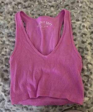 Aeropostale Tank Top Cropped Pink thumbnail 1