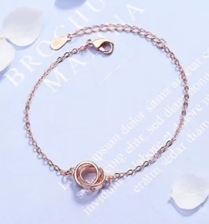 Anthropologie 925 Interlocking Love Bracelet thumbnail 1