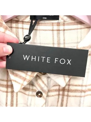 NWT White Fox I Think of You Plaid Flannel Shirt Size S/M Tan thumbnail 4