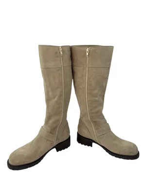 -J. Crew Boots Womens Size 9 Suede Leather Mid Calf Quiet Luxury Old Money Italy thumbnail 8