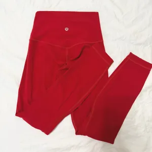 Lululemon Align Leggings Pant 25" Dark Red Size 2 LW5LIFS Yoga‎ Pants thumbnail 4